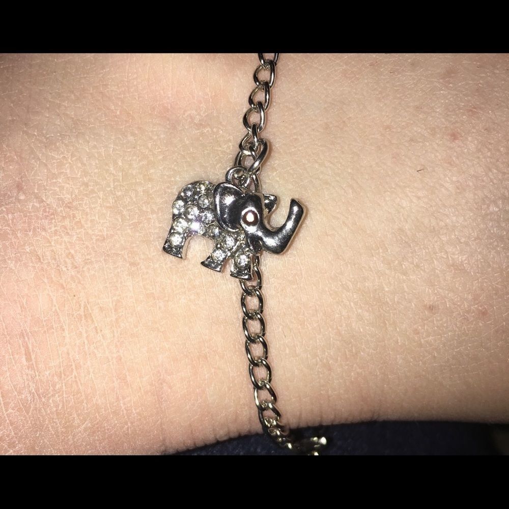 Elephant Anklet | Ankle Bracelet | Silver-tone